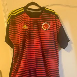 Adidas mens soccer Colombia shirt size large